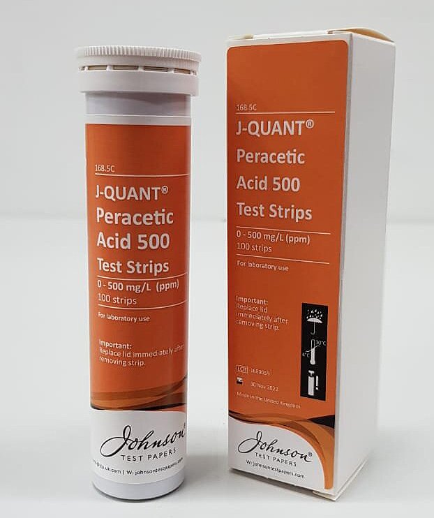 168.5C J-QUANT Peracetic Acid 500, 100 strips/pk