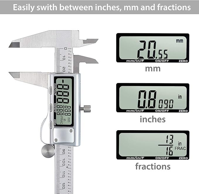 Digital Electronic Vernier Caliper (0-150mm) - Stainless Steel  DC068-0150