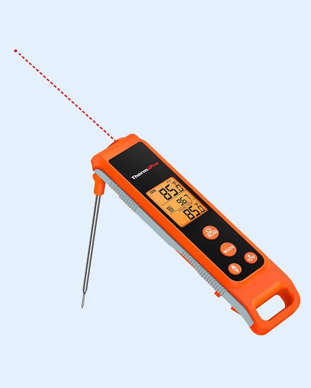 TP420 2-in-1 Instant Read Thermometer for Cooking, Infrared Thermometer