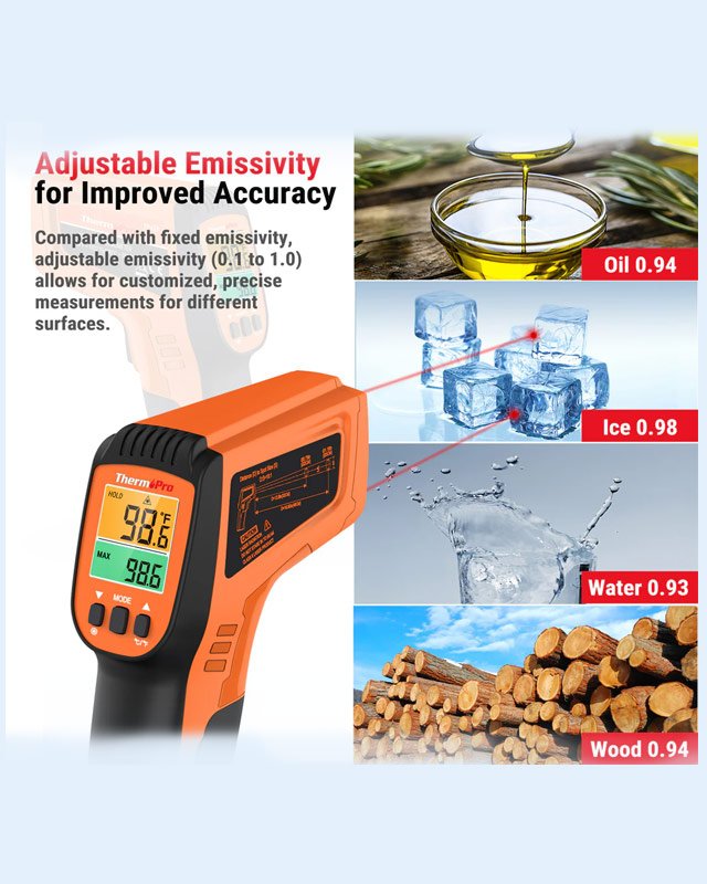 TP450 Dual Laser Thermometer Gun