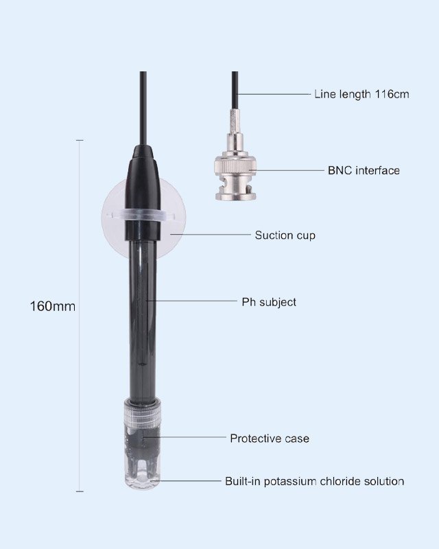 TPH01120C PH-201  PH Electrode Probe 0.8m