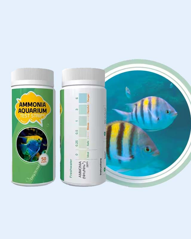 Ammonia water test strips fish tank aquarium test kit