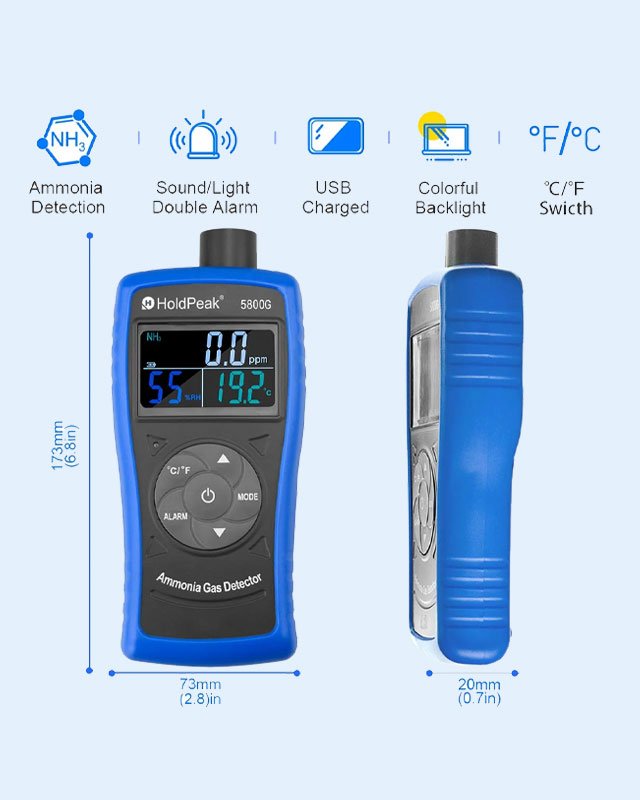 HP-5800G  Ammonia Gas Detector Tester Monitor for 0~100 PPM