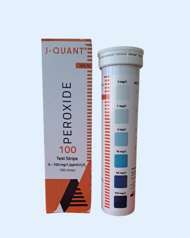 J-QUANT Peroxide100 Test Strips, 100 Count for Lab & Water Testing