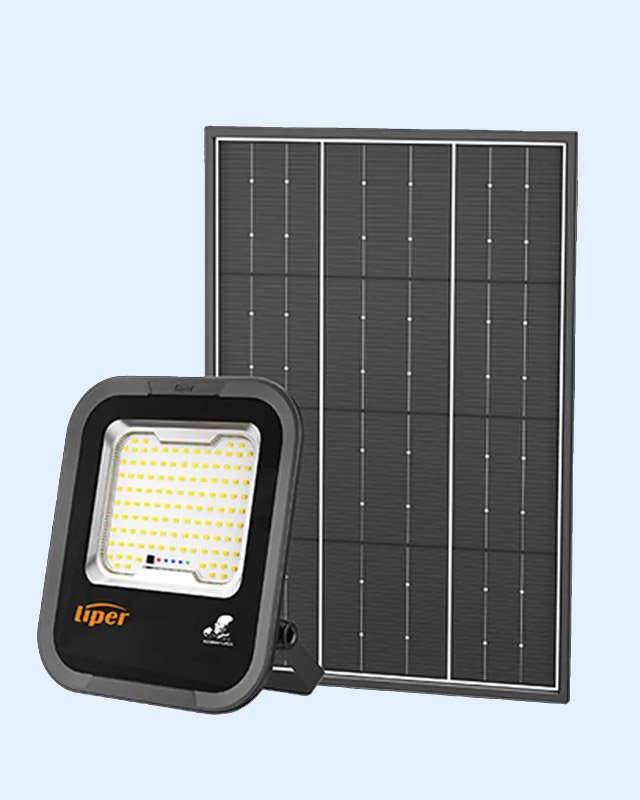 LPFL-100HW0S Solar LED Flood Light 100W with Panel & Battery