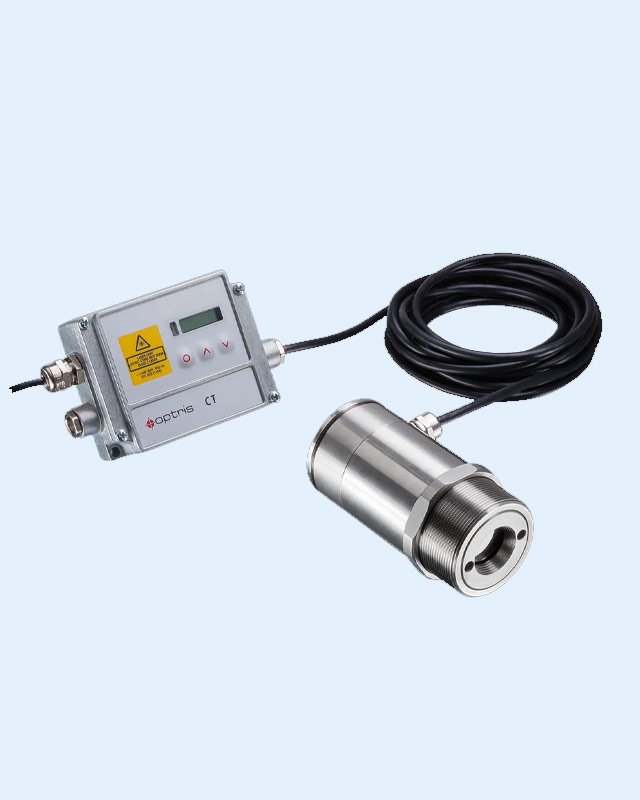 Non-contact temperature measurement with precise aiming from 50°C to 1800°C