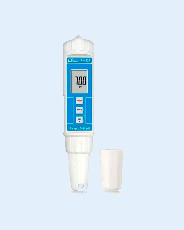 PH-224 pH meter, 1.0 to 13.0 pH, 0.1 pH, ATC, IP-67 water proof, economic type
